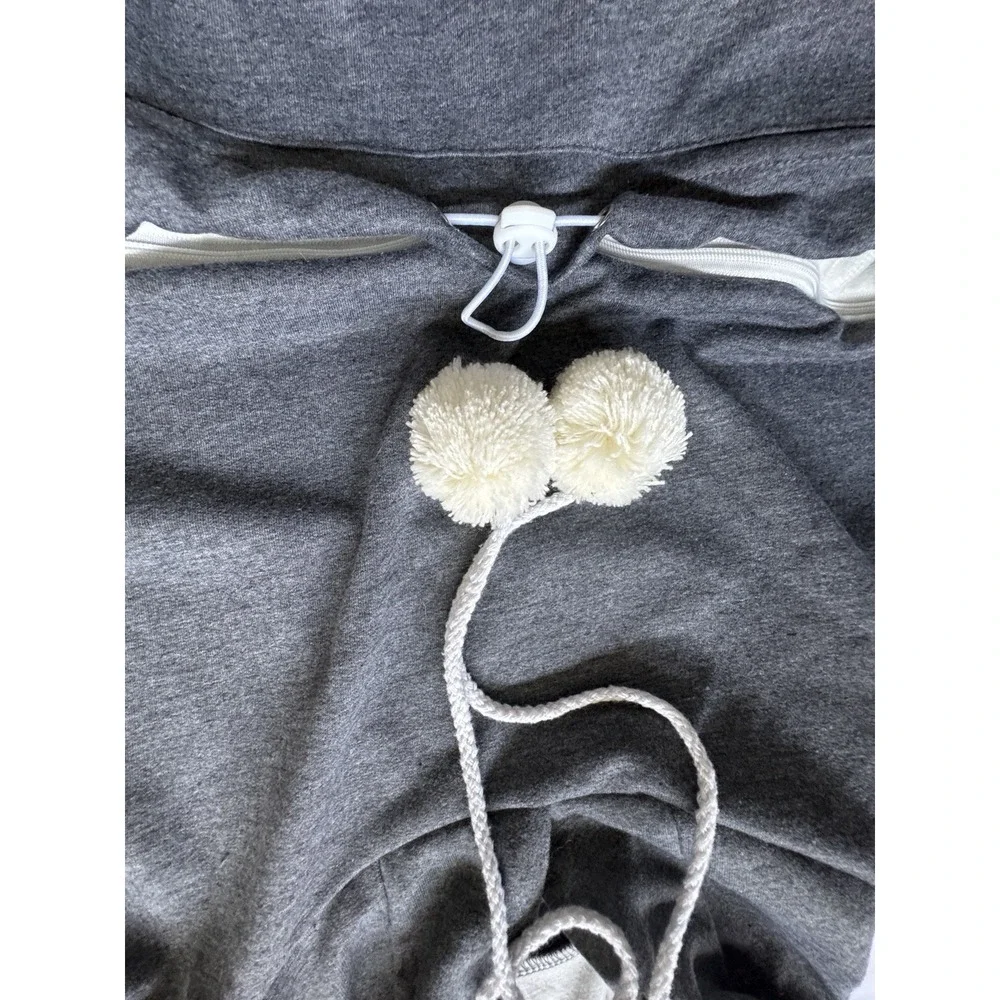 Dog Carrier Hoodie Womens M Pet Pouch Removable Insert Hood Ears Thumbholes